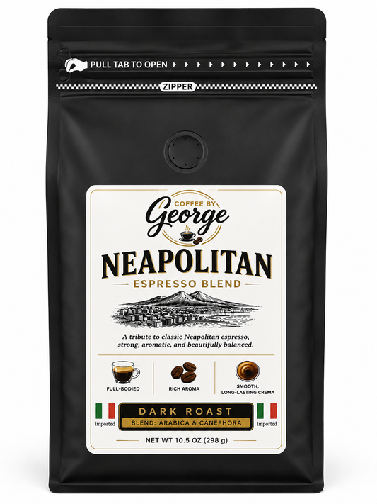 Coffee by George Neapolitan Espresso Blend Whole Bean Coffee