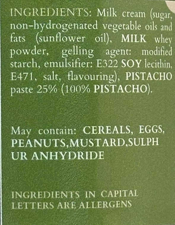 Pistachio Cream